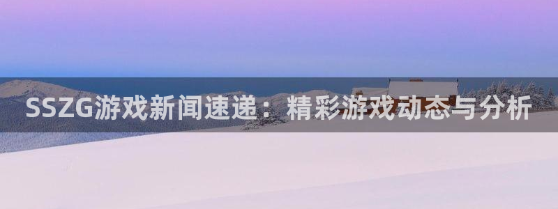 蓝冠娱乐注册平台：SSZG游戏新闻速递：精彩游戏动态与分析